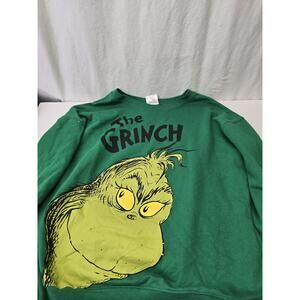 Dr. Seuss The Grinch Stole Christmas Vintage Green Short Sleeve T-Shirt Sz L
